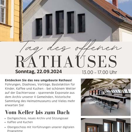 Flyer  Programm zum Tag des offenen Rathauses